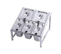 Organiseur d'épices avec couvercles et cuillères, support de rangement multi-grille pour comptoir de cuisine, parfait pour organiser le sel, les collations et les produits secs