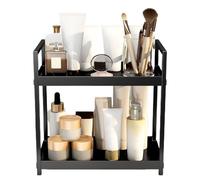 Organiseur d'étagère de bureau à 2 niveaux | Support d'étagère de salle de bain - Améliorez votre lieu de travail avec cette petite étagère autoportante, ce support de bureau de salle de bain ou cette