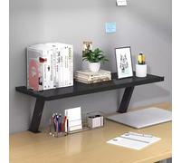 Organiseur d'étagère de bureau, rallonge de bureau robuste pour jeux et bureau, rehausseur ergonomique pour moniteur et ordinateur portable, support d'imprimante, solution de rangement de bureau