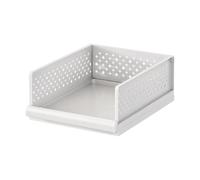 Organiseur d'étagère de placard | Bac de rangement empilable pliable pour | Récipient de rangement peu encombrant pour la maison, le salon, la salle de bain, la chambre à coucher, l'appartement