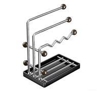 Organiseur d'évier de cuisine en acier inoxydable avec égouttoir pour éponges et savon - Rangement multi-positions antirouille 21 x 13 x 25 cm