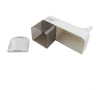 Organiseur d'évier pour évier de cuisine avec distributeur de savon et support de drainage, support de rangement en plastique blanc pour éponge et détergent, 24,4 x 20 x 5,5 cm (blanc)