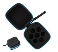 Organiseur d'huile - Étui en verre étanche pour fiole de toilette pratique | Rangement cosmétique de voyage, sac d'huile à coque souple pour tiroir de coiffeuse de maison, tiroir de bureau, cube