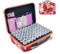 Organiseur Diamond Painting 120 Pots Boîte Set, Mosaïque Diamantée, Perles Bijoux Diy, Mousse Eva Renforcée, Étiquettes, 10