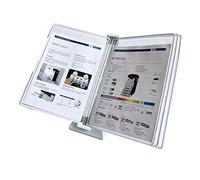 Organiseur Documents De Bureau - Porte-documents Rabat Pour Bureau, Présentoir Catalogues, Guide Dutilisation Mural Atelier D'usine, 5 Pochettes Daffichage Double Face(White)