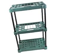 Organiseur d'outils de jardin à 3 niveaux pour garage, sous-sol, intérieur et extérieur, 80 x 58 x 31 cm