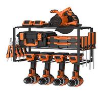 Organiseur D'Outils électriques, Mallette à Outils, Étagère à outils Pour Perceuse électrique En Acier Robuste, Support de Rangement Mural pour Garage Atelier