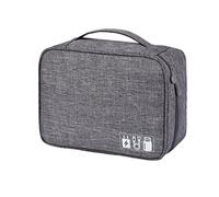 Organiseur électronique Sac de voyage pour accessoires de câbles Sac de rangement Pochette Espace séparé étanche pour câble cordon chargeur disque dur écouteurs banque d'alimentation