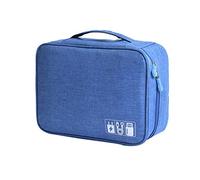 Organiseur électronique Sac de voyage pour accessoires de câbles Sac de rangement Pochette Espace séparé étanche pour câble cordon chargeur disque dur écouteurs banque d'alimentation