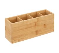 Organiseur en Bambou à 4 Compartiments