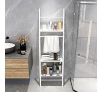 Organiseur en métal à 3 niveaux pour salon, salle de bain et cuisine - Économie d'espace - Blanc - 60 cm - Parfait pour les petits espaces et l'organisation de la maison
