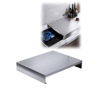 Organiseur et étagère for couvercle de cuisinière 304 - Rangement de comptoir robuste for casseroles, poêles et ustensiles, compatible avec les plaques de cuisson à gaz et à induction(80x50x9cm)
