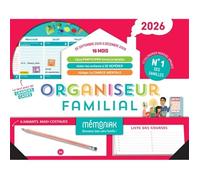 Organiseur familial 2026 calendrier organisation familiale mensuel sept 2025 déc 2026 Planning Partage Événements Familiaux