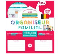 Organiseur familial Mémoniak 2026 spécial Belgique