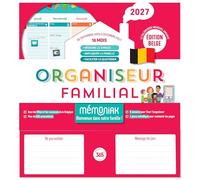 Organiseur familial Mémoniak spécial Belgique 2027 - 16 mois, septembre 2026-décembre 2027