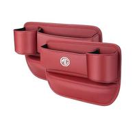 Organiseur Latéral pour MG 4 EV 2022-, Organisateur de Siège de Voiture Avant oîte de Rangement pour Espace de Siège de Voiture,Red-2Pcs