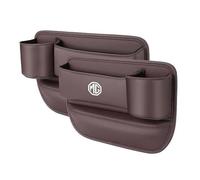 Organiseur Latéral pour MG 4 EV 2022-, Organisateur de Siège de Voiture Avant oîte de Rangement pour Espace de Siège de Voiture,Brown-2Pcs