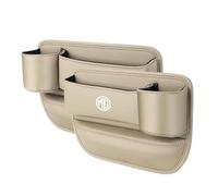 Organiseur Latéral pour MG 4 EV 2022-, Organisateur de Siège de Voiture Avant oîte de Rangement pour Espace de Siège de Voiture,Beige-2Pcs