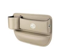 Organiseur Latéral pour MG 4 EV 2022-, Organisateur de Siège de Voiture Avant oîte de Rangement pour Espace de Siège de Voiture,Beige-Driver
