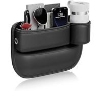 Organiseur Latéral Siège Voiture pour VW ID4 2021-2024, pour Téléphones Mobiles Clés Cartes Lunettes Portefeuilles.