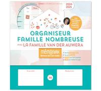 Organiseur Mémoniak famille nombreuse 2024-2025 avec la famille Van Der Auwera