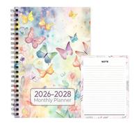 Organiseur Mensuel Agenda | Agenda Journal De Planification 2026 2028,Planificateur Floral De 3 Ans | Pour Étudiants Adolescents Adultes Camarades Famille Et Amis