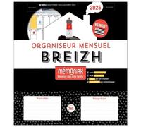 Organiseur mensuel Breizh Mémoniak, calendrier mensuel (sept. 2024- déc. 2025)