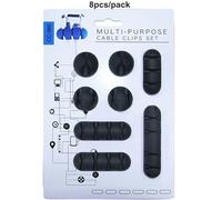 Organiseur Multi-Fentes En Silicone,Pour Câble Usb,Recharge De Données,Écouteurs,Souris - Type 8pcs Pack