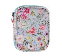 Organiseur multifonction en tissu pour aiguilles à tricoter, poche zippée intégrée et fentes élastiques pour débutants