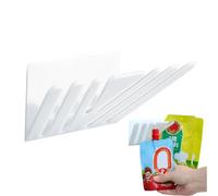 Organiseur mural de cuisine - Étagères adhésives pour condiments, sacs, bocaux de rangement, bouteilles, conteneurs | Support monté pour serviettes de salle de bain, solution compacte de garde-manger