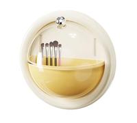 Organiseur mural de parfum - Support anti-poussière transparent, avec compartiments rotatifs sur le dessus, support de parfum mural - pour soins de la peau, coiffeuse, salle de bain, dortoir, salon