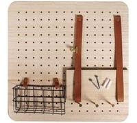 Organiseur mural en bois personnalisable Pin & Peg 40 x 40 cm Beige G