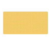 Organiseur mural en panneau perforé avec panneaux pour artisanat, bijoux, magasin, garage, cuisine, salle de bain, bureau, étagère murale pour rangement et organisation (jaune)