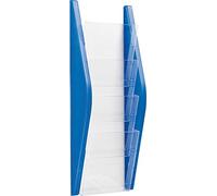 Organiseur mural Helit H6270230 - 4 poches, format A5 - Bleu