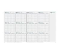 Organiseur mural inscriptible - Tableau effaçable, planificateur sans dates | Calendrier pour maison, bureau, école, suivi des routines quotidiennes, objectifs et priorités