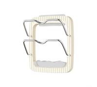 Organiseur mural pour couvercle de casserole avec ventouse et autocollant, compatible avec poignées arrondies et boutons d'oreille pour rangement de cuisine (autocollants)