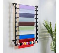 Organiseur mural pour écharpes et loisirs créatifs - Rangement en métal pour papier cadeau, rubans, etc. Idéal pour les magasins de fleurs et les amateurs d'artisanat