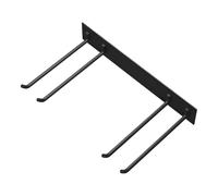 Organiseur mural pour outils - Support en acier de 40 cm | Rangement de garage à trois mots - Support de chaise pliable robuste pouvant supporter 109 kg pour pelles, râteaux, balais, garage, cour ou