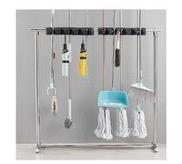 Organiseur mural pour serpillères, balais et outils - Support de rangement durable avec drainage pour articles humides