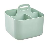 Organiseur Poly 16,5x16,5x15cm vert compartiments amovibles