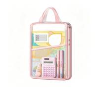 Organiseur portable en avec fermeture, organiseur de documents, pour bureau, école, voyage, classe, étudiant, projet, reçus, papier lettre