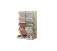 Organiseur Porte-documents A4 à 5 niveaux en maille, organiseur de courrier, support de rangement for magazines Rangement(Blanc)