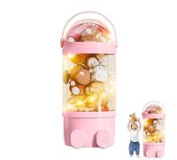 Organiseur pour animaux en peluche - Boîte de rangement pour jouets, seau durable avec lumière, support multifonction | Solution de rangement amusante et pratique pour les animaux en peluche