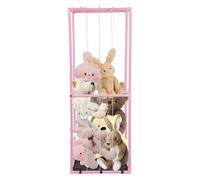 Organiseur pour animaux en peluche, grande capacité de rangement pour 60 jouets en peluche, filet de corde extensible, tissu Oxford PVC, gain de place, assemblage facile