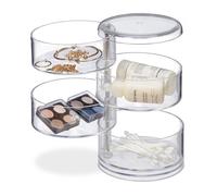 Organiseur pour cosmétiques organisateur de maquillage 4 tiroirs transparent