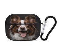Organiseur pour écouteurs avec languette qui sort du chien, résistant aux chocs, housse de protection pour Airpods Pro avec mousqueton et clip anti-chute pour Airpods Pro 2ème génération, noir