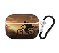 Organiseur pour écouteurs de vélo de montagne en soirée - Coque de protection antichoc pour Airpods Pro avec mousqueton - Anti-chute - Pour Airpods Pro 2ème génération - Blanc