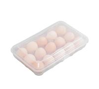 Organiseur pour œufs - Plateau à œufs portable avec couvercle, boîte empilable avec boucle de sécurité, boîte pour œufs de poule, boîtes empilables de 10 compartiments