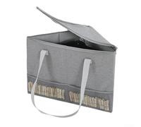 Organiseur pour vêtements et jouets, bac de rangement triangulaire avec couvercle, design optimisant l'espace pour un usage domestique