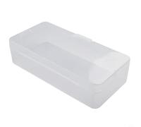 Organiseur rectangulaire en plastique transparent pour travaux manuels, électronique, et plus (18,4 x 8,9 x 4,7 cm)
